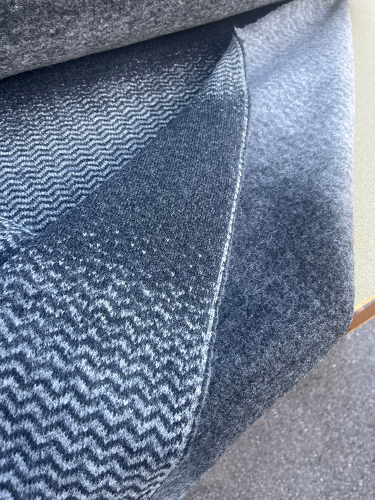 WINDSOR 005 heavy boiled wool with repeat stripe