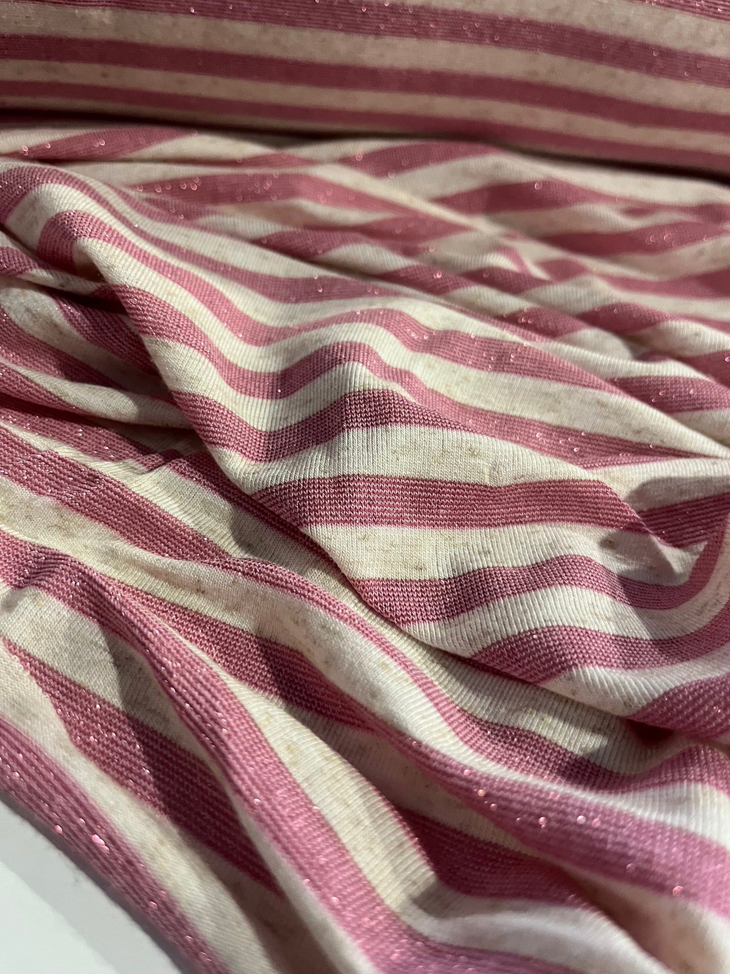 CLAUDY 016 viscose jersey stripes with lurex