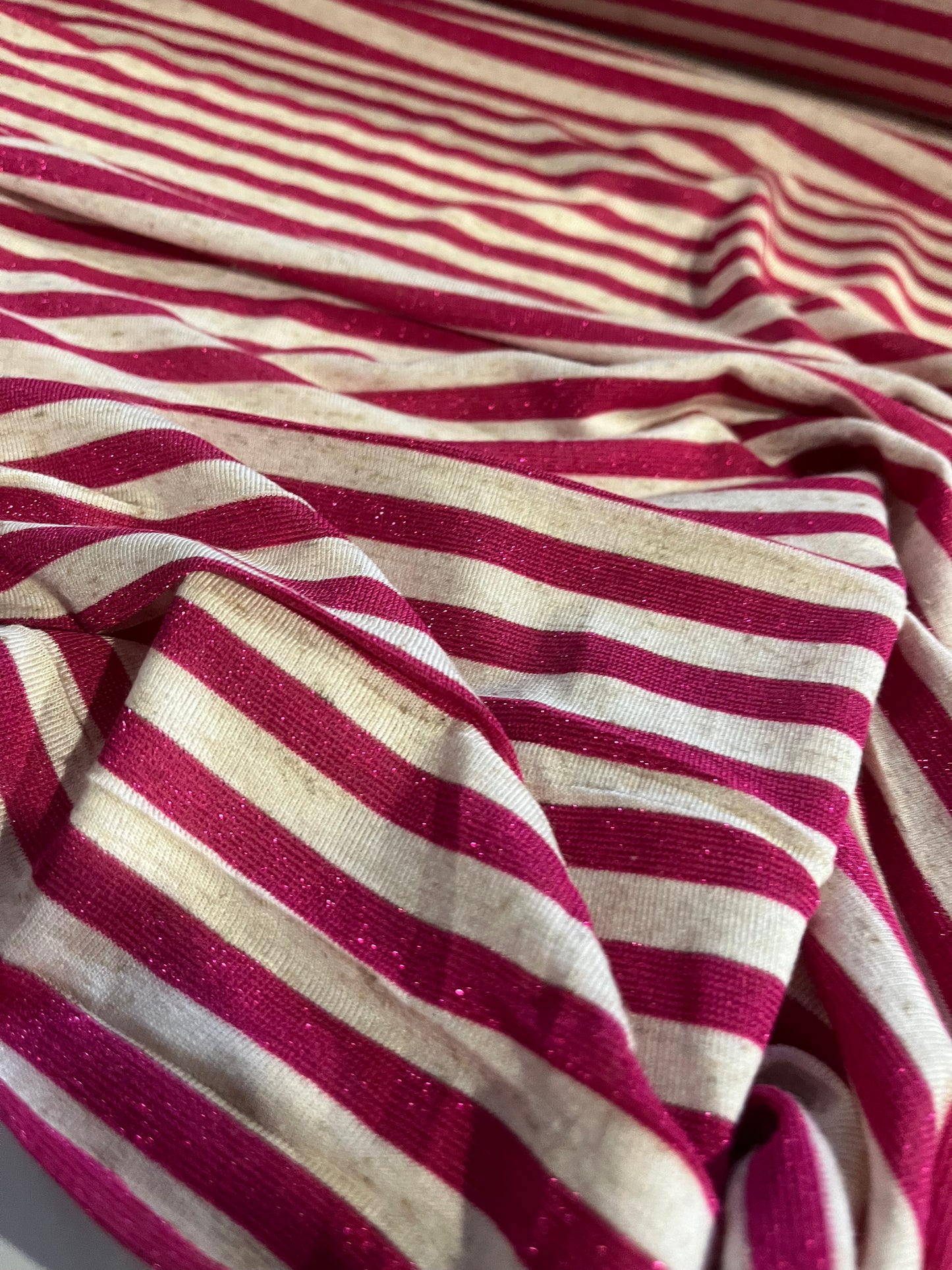 CLAUDY 017 viscose jersey stripes with lurex