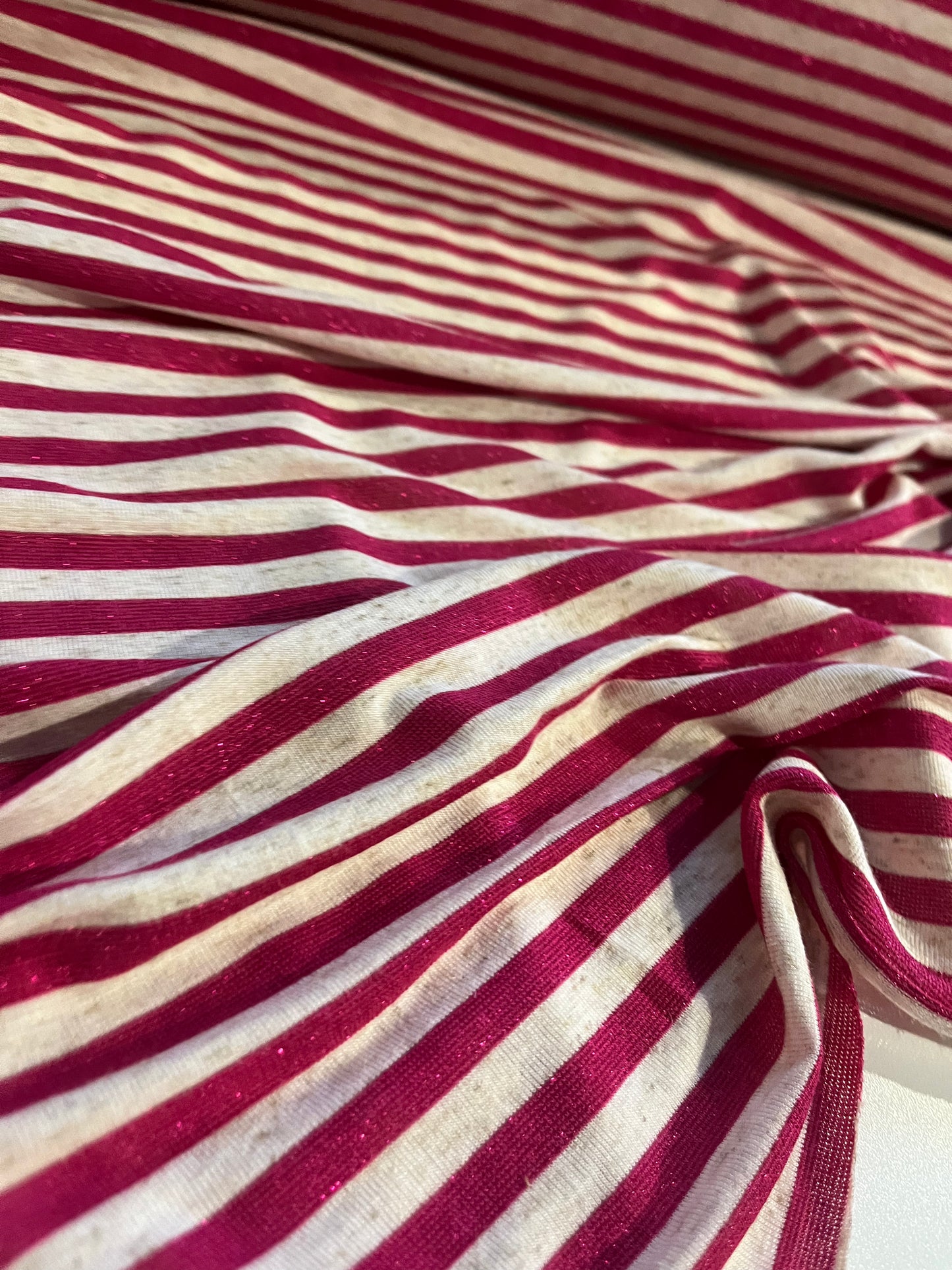 CLAUDY 017 viscose jersey stripes with lurex