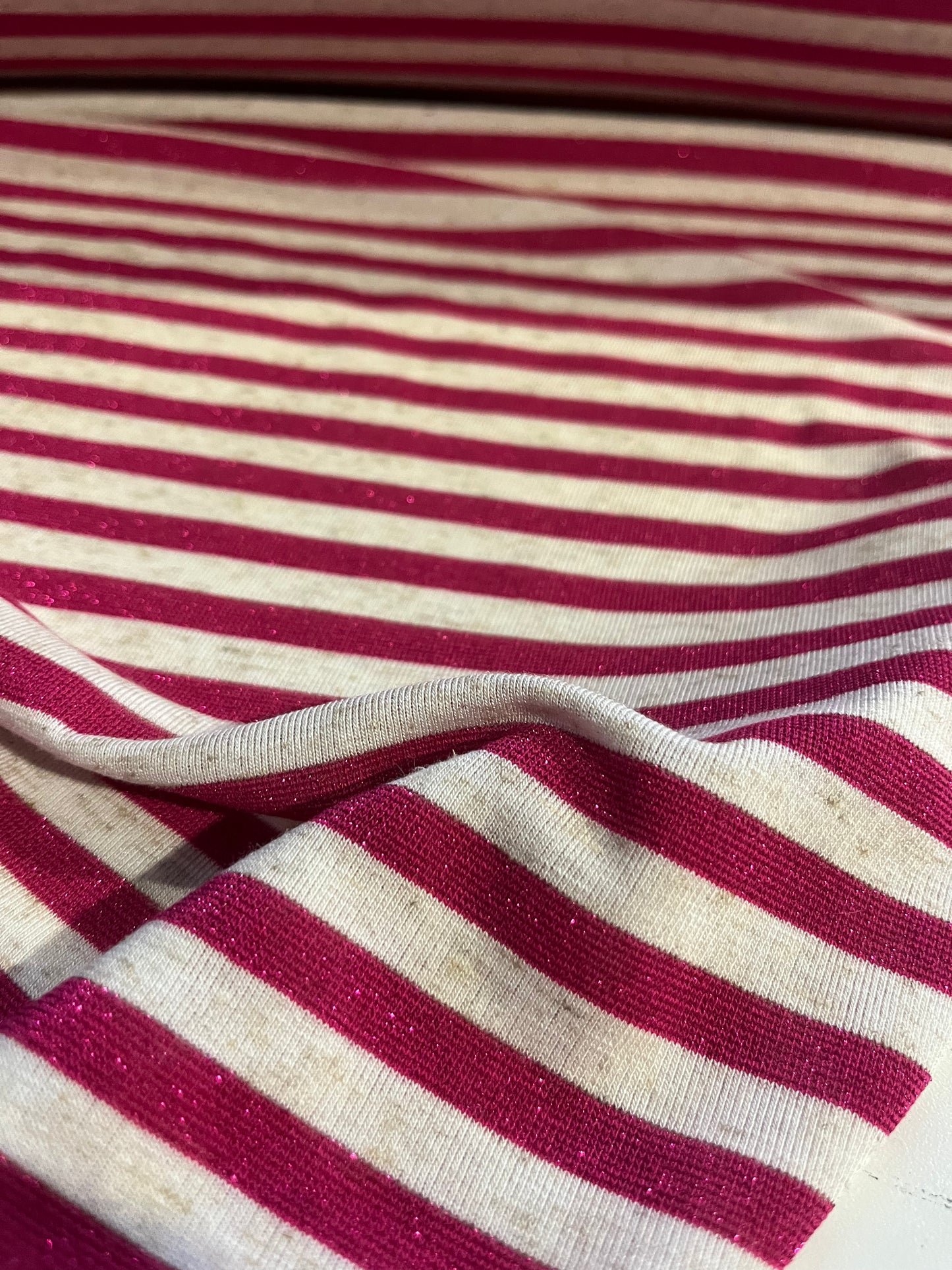 CLAUDY 017 viscose jersey stripes with lurex