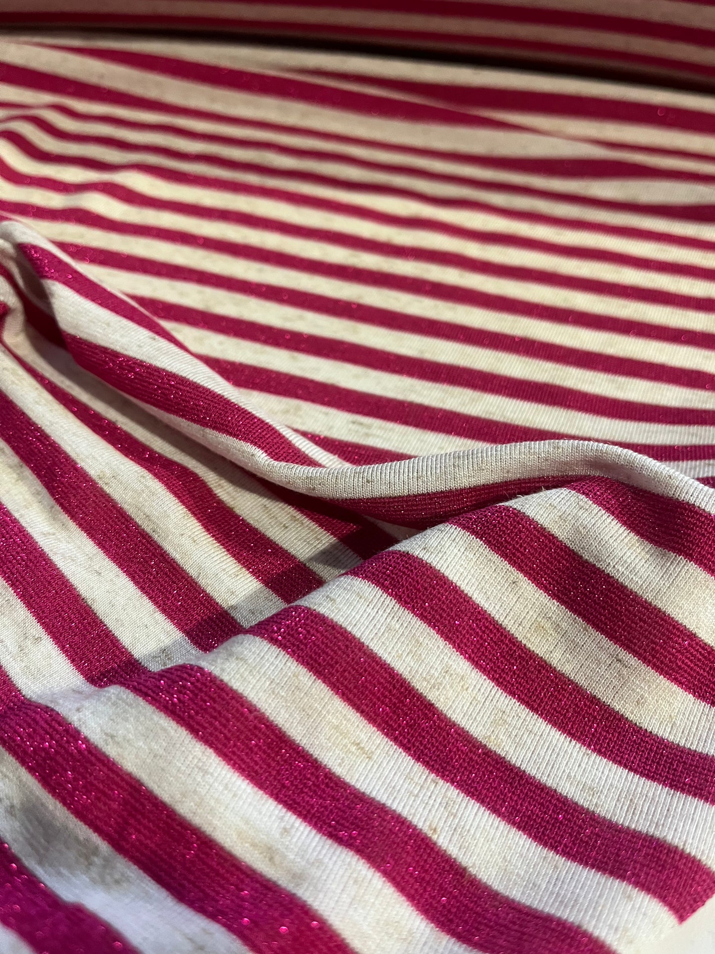 CLAUDY 017 viscose jersey stripes with lurex