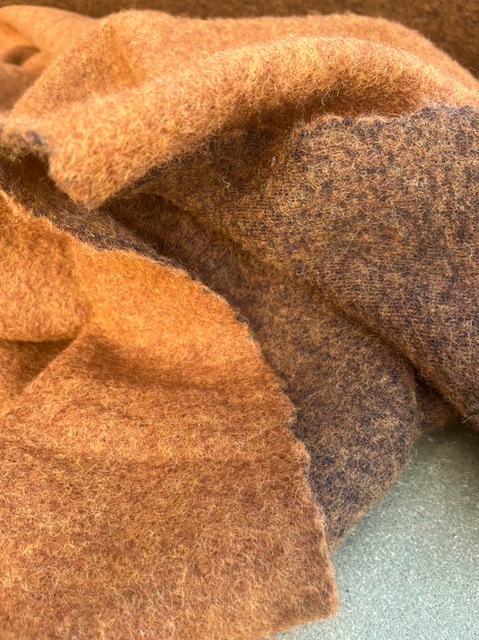 WINDSOR 007 heavy boiled wool cognac