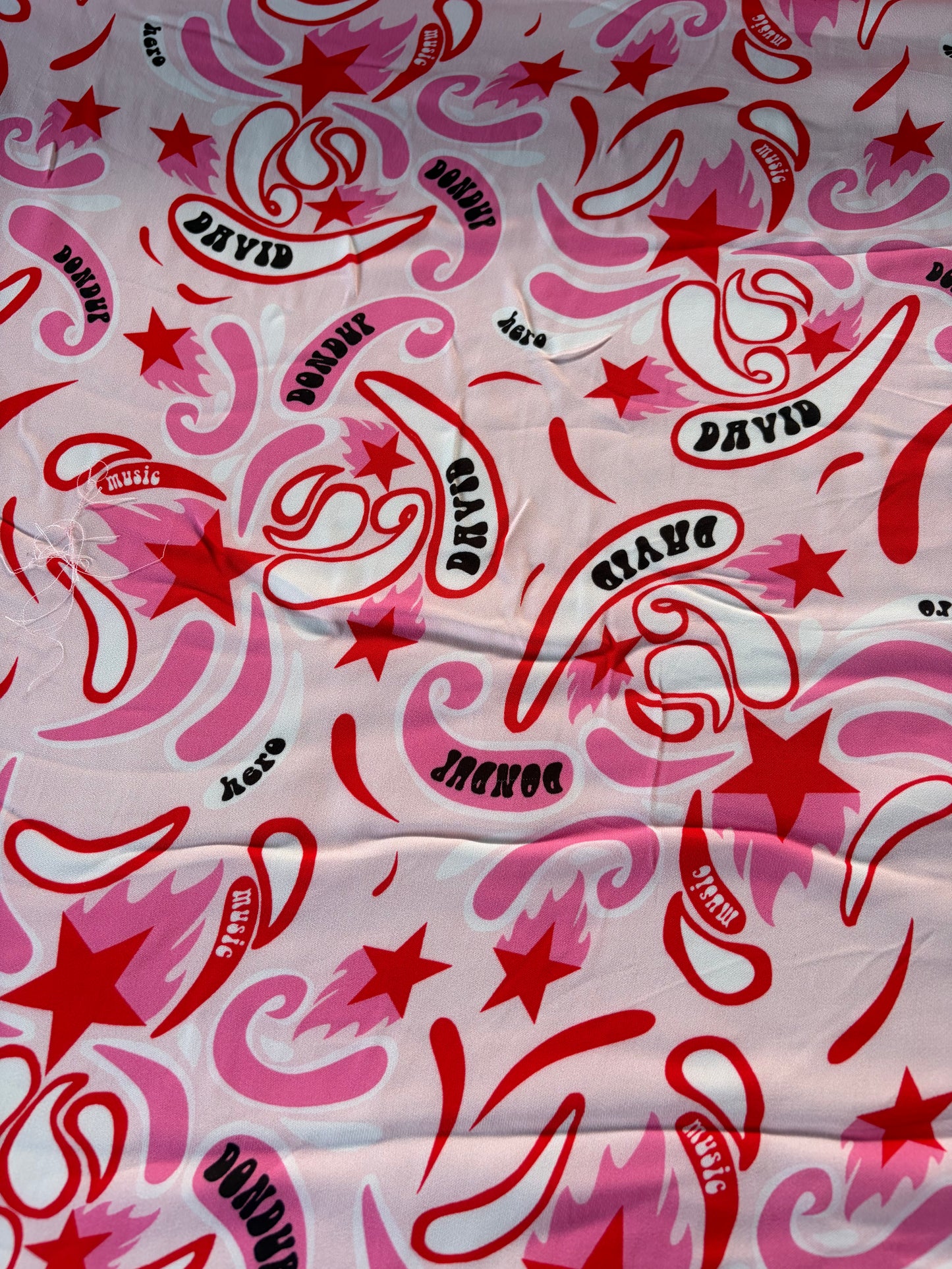 LC AL 024 crêpe Dondup print pink/red