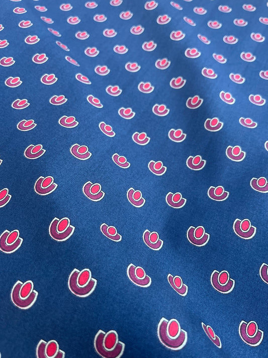 WINDSOR 009 poplin with small navy print