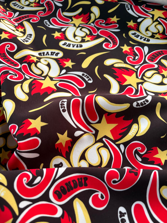 LC AL 025 light scuba bi stretch Dondup print