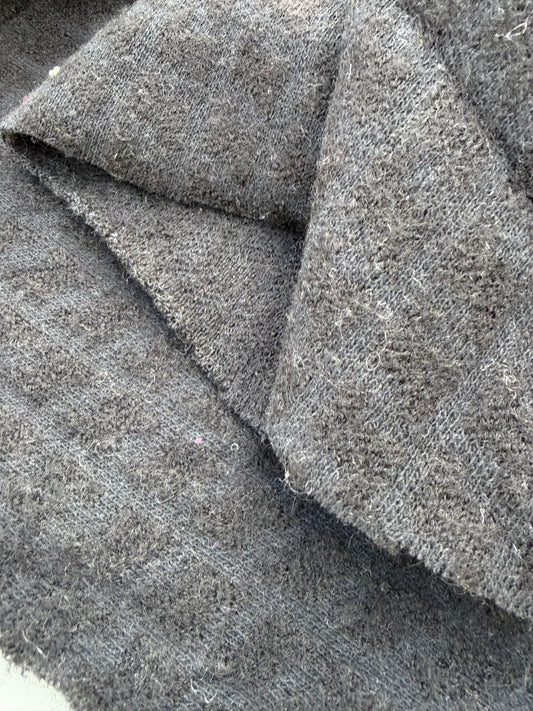 WOOL EDIT 024 black wool jersey jacquard