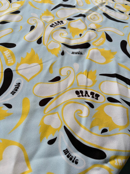 PC AL 026 crêpe Dondup print yellow/ice blue
