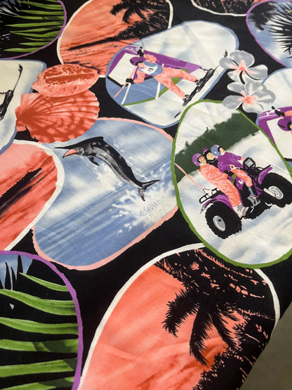 CLAUDY 021 cotton voile comic print