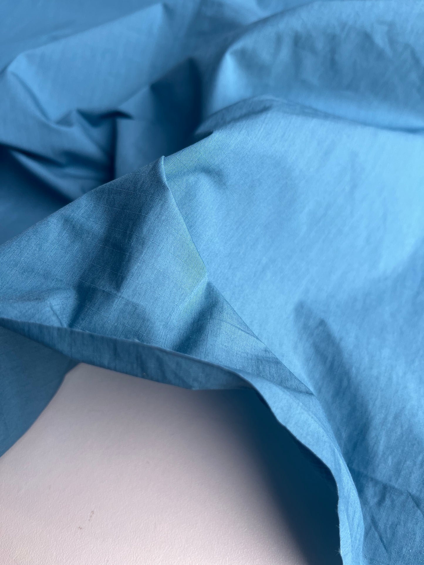 ZACHARIE 013 coated cotton ribstop papertouch light indigo