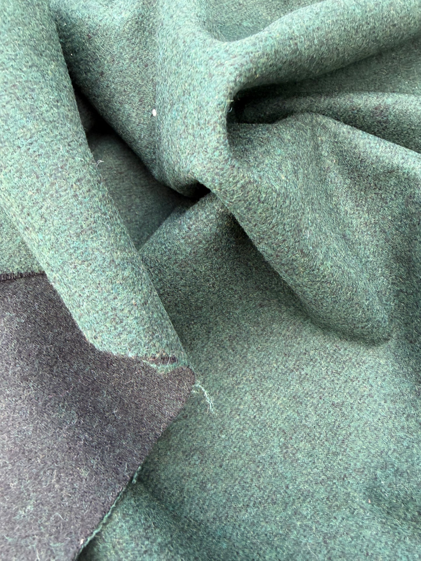 WOOL EDIT 026 dark green wool flannel