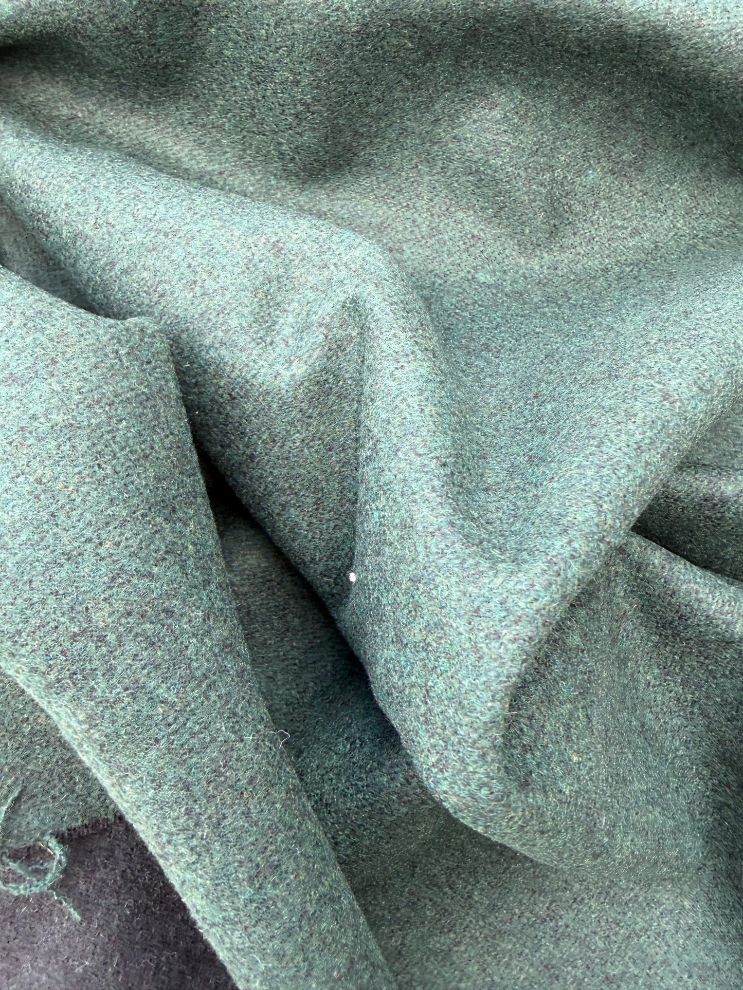 WOOL EDIT 026 dark green wool flannel