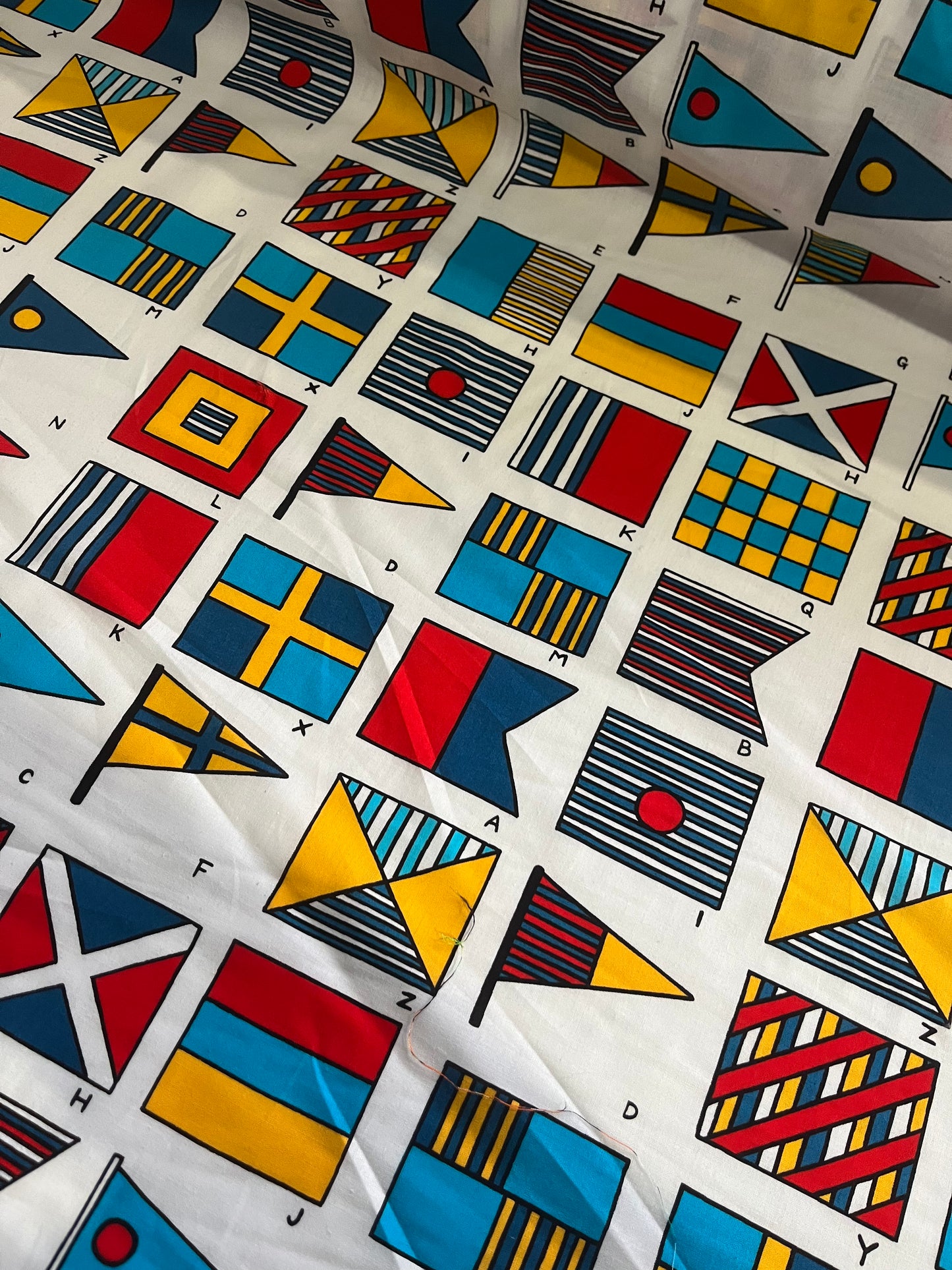 CLAUDY 022 cotton voile flag print