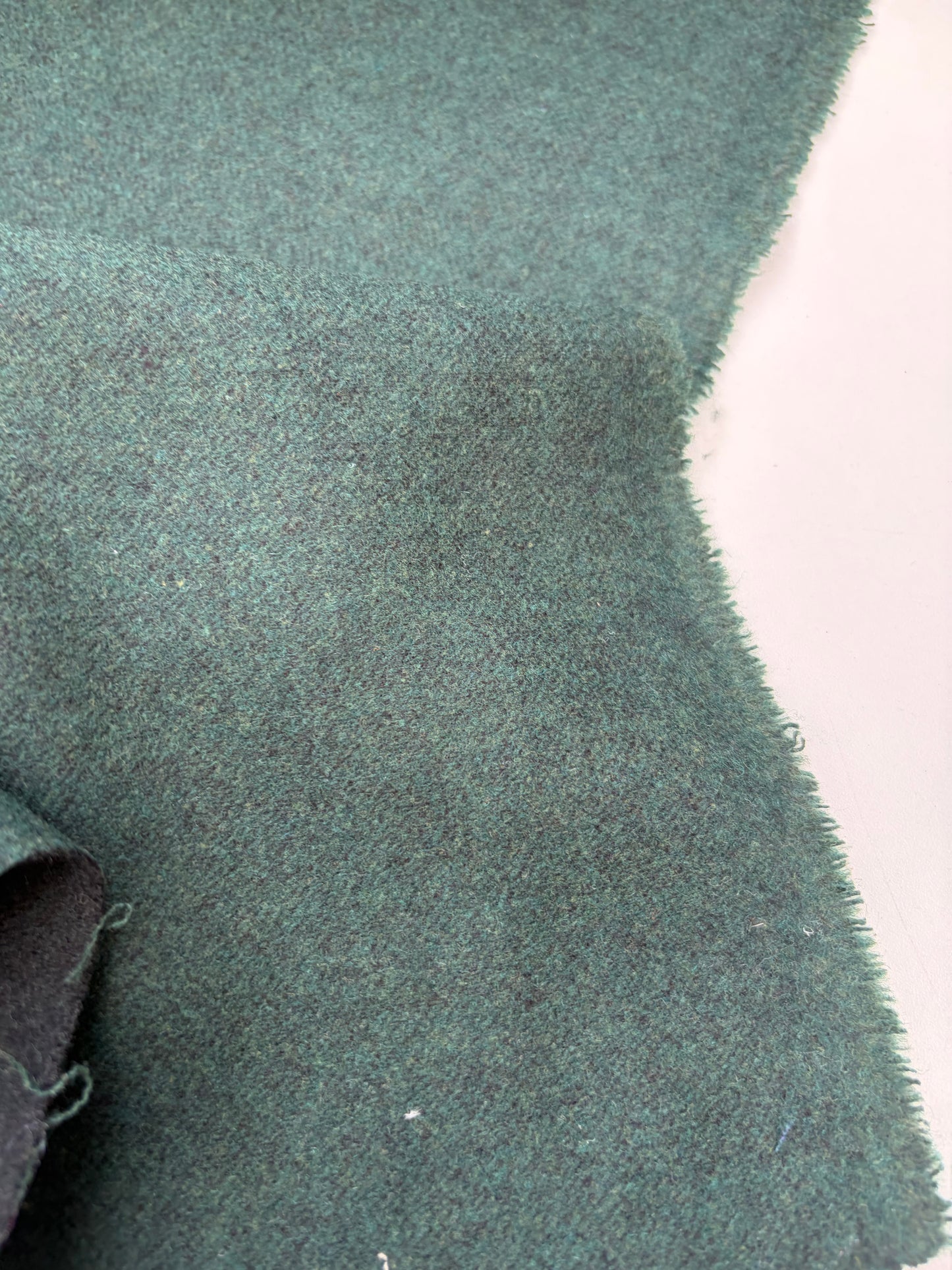 WOOL EDIT 026 dark green wool flannel