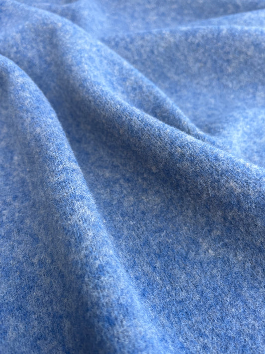 WINDSOR 012 boiled wool mélange petrol/taupe