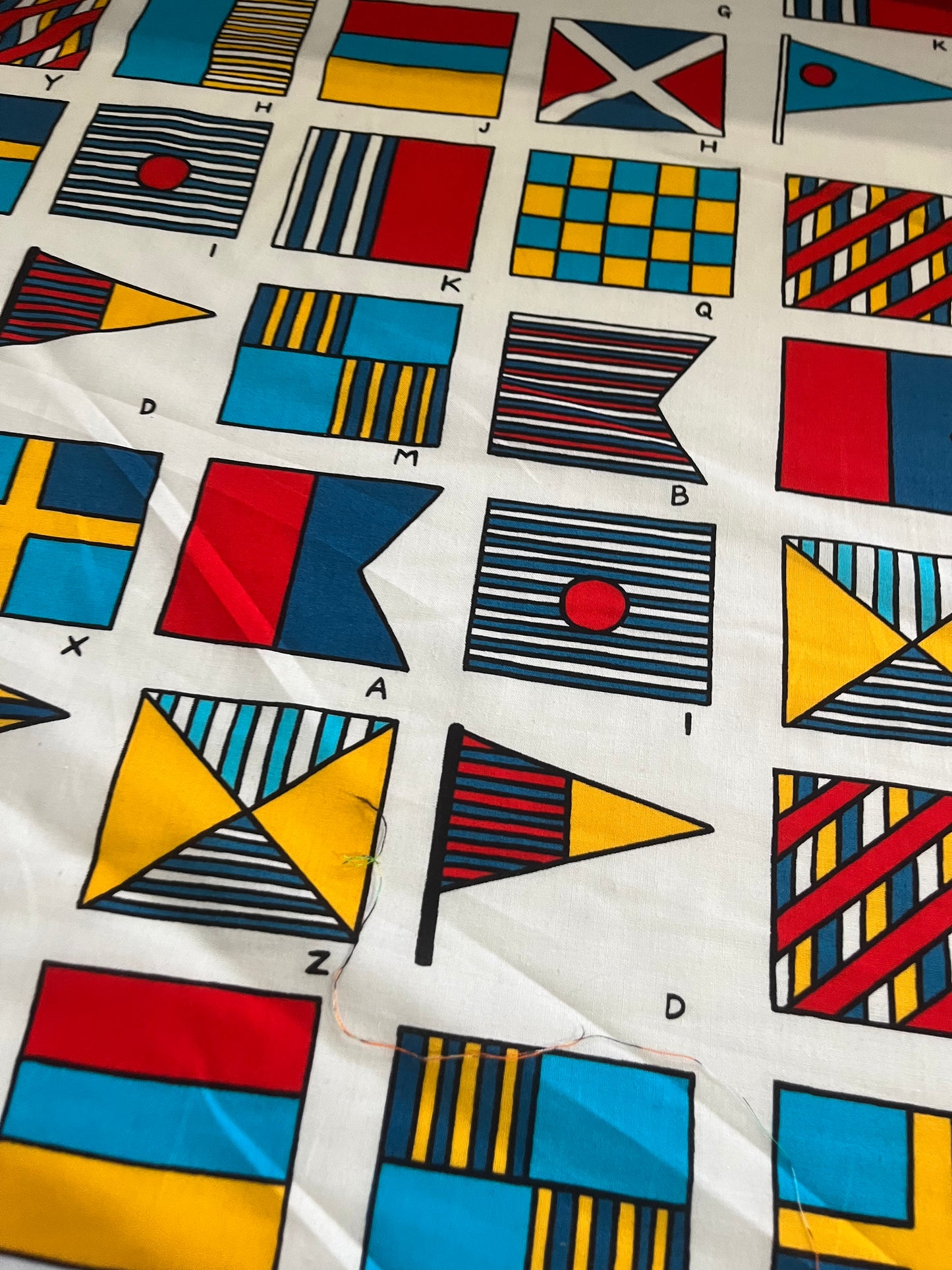 CLAUDY 022 cotton voile flag print