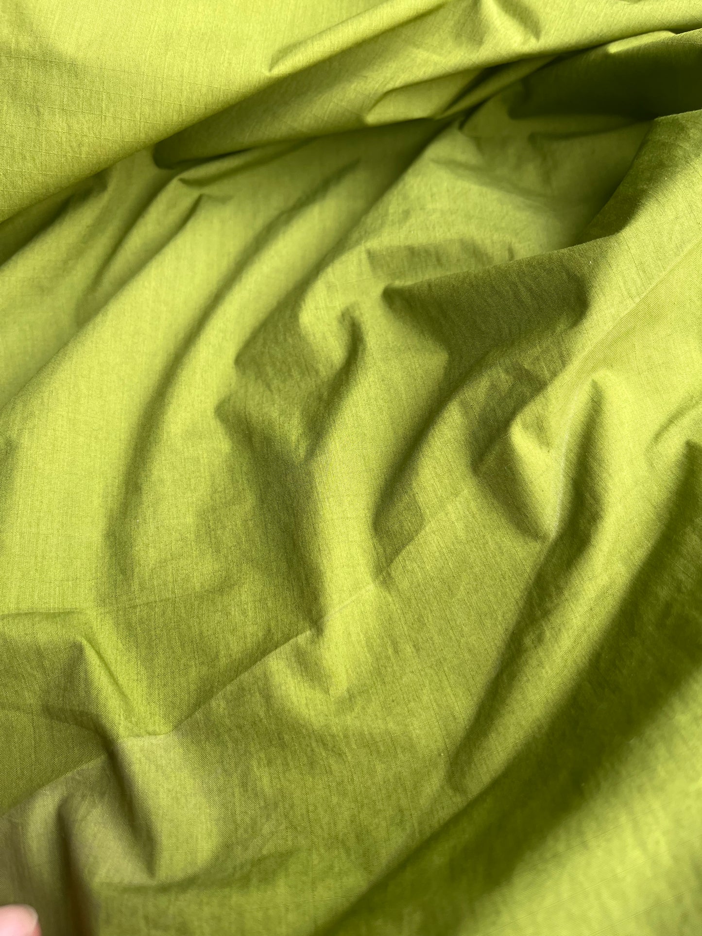 ZACHARIE 014 coated cotton ribstop papertouch moss green