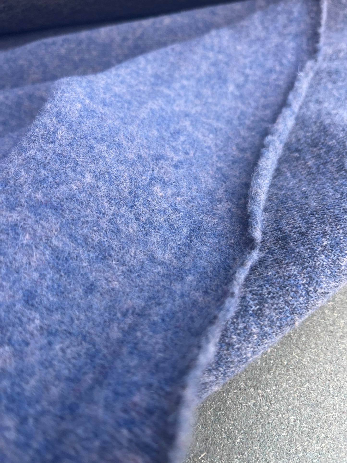 WINDSOR 012 boiled wool mélange petrol/taupe