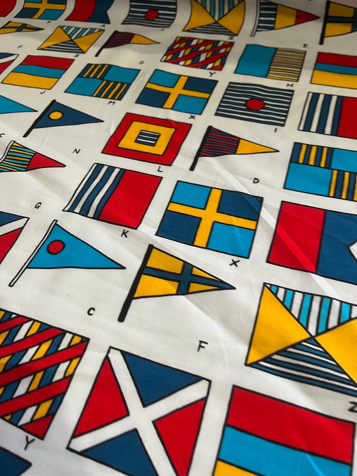 CLAUDY 022 cotton voile flag print