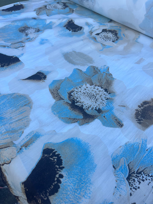WINDSOR 013 fine cotton twill big flower print