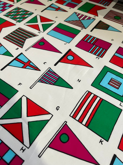 PC CLAUDY 023 cotton voile flag print