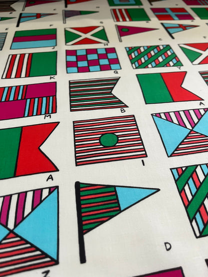 PC CLAUDY 023 cotton voile flag print