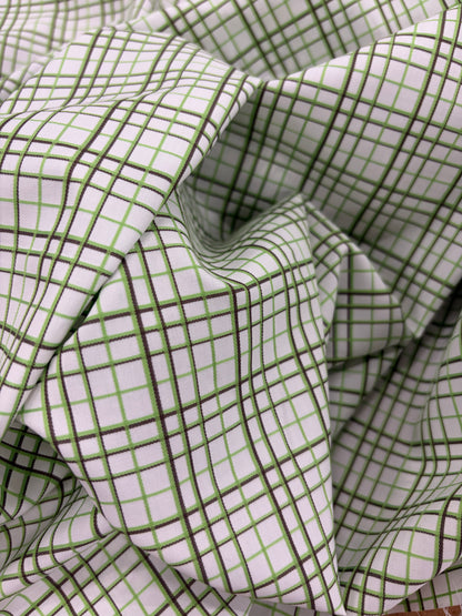 EMILE 019 cotton colourwoven checkered shirting fabric