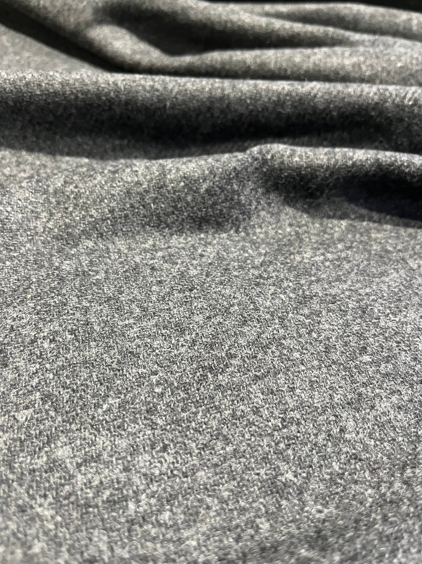 G02 POM 1002 wool serge foulé anthracite