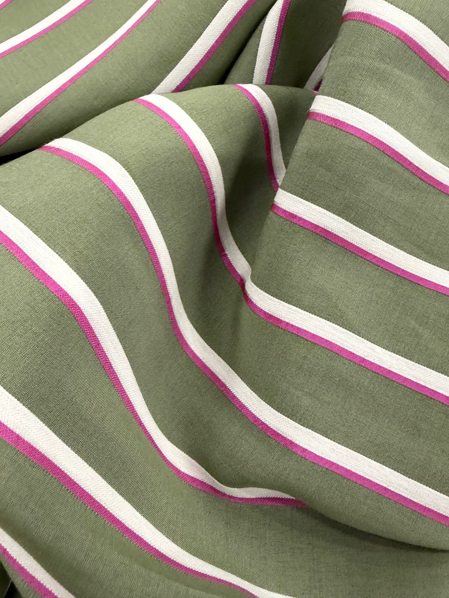 EMILE 020 cotton colourwoven horizontal striped shirting fabric