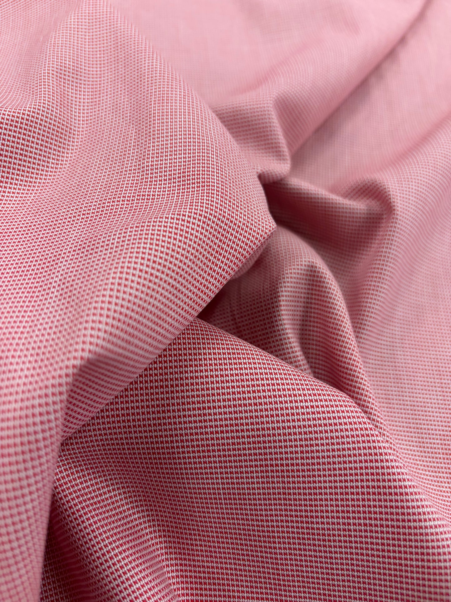 EMILE 021 red cotton colourwoven mini check