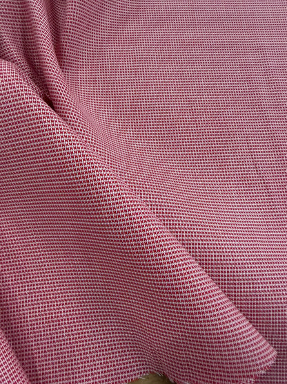 EMILE 021 red cotton colourwoven mini check