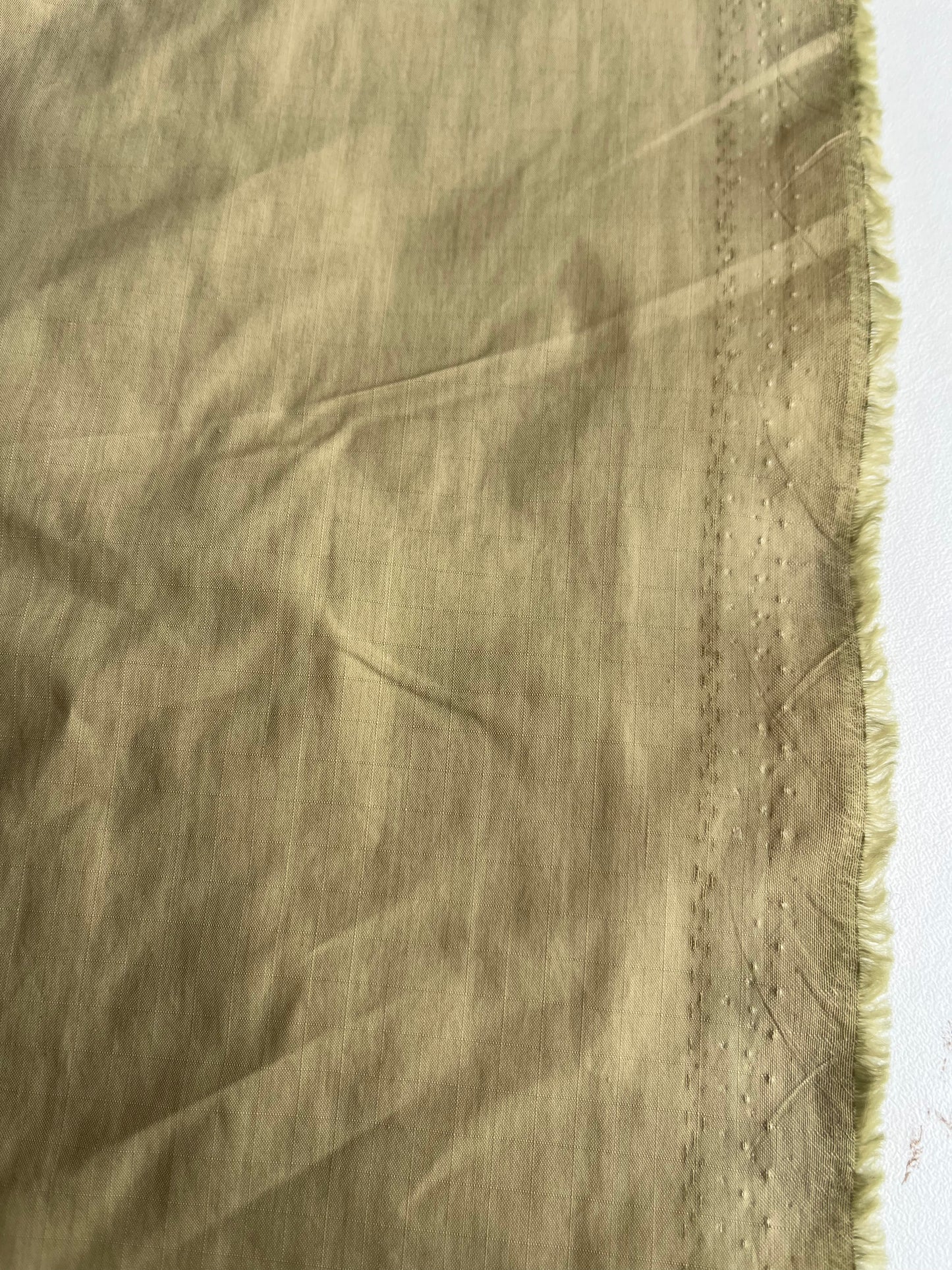 ZACHARIE 017 coated cotton ribstop papertouch light olive