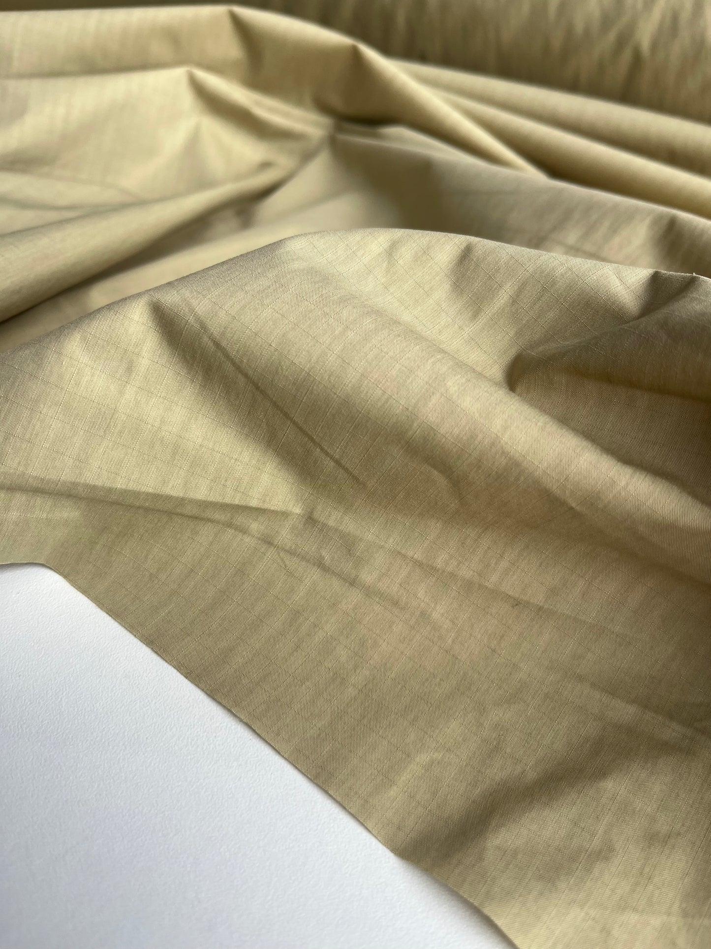 ZACHARIE 017 coated cotton ribstop papertouch light olive