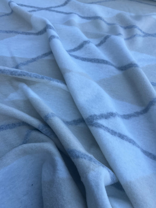 WINDSOR 017 boiled wool check poff white/sand/grey