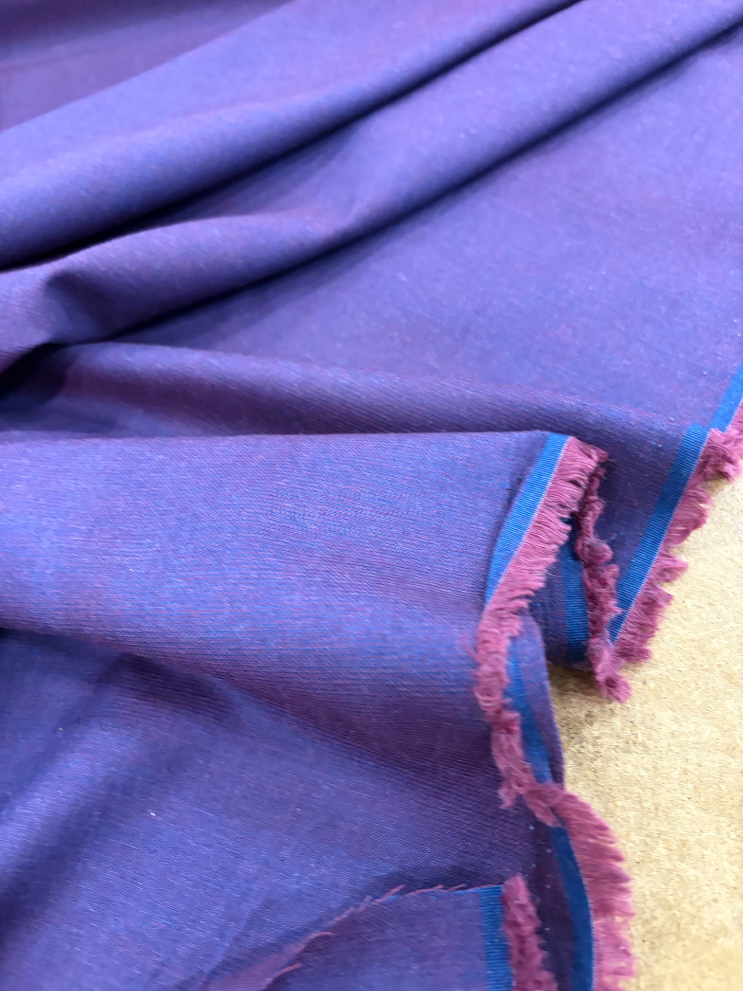 EMILE 022 red/blue cotton colourwoven shirting twill