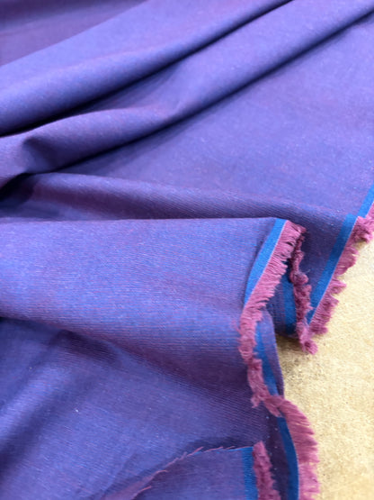 EMILE 022 red/blue cotton colourwoven shirting twill