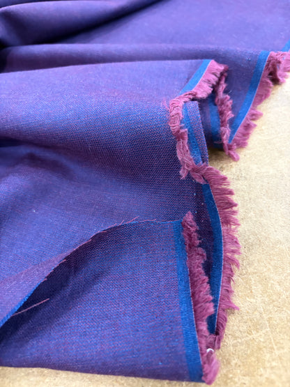 EMILE 022 red/blue cotton colourwoven shirting twill