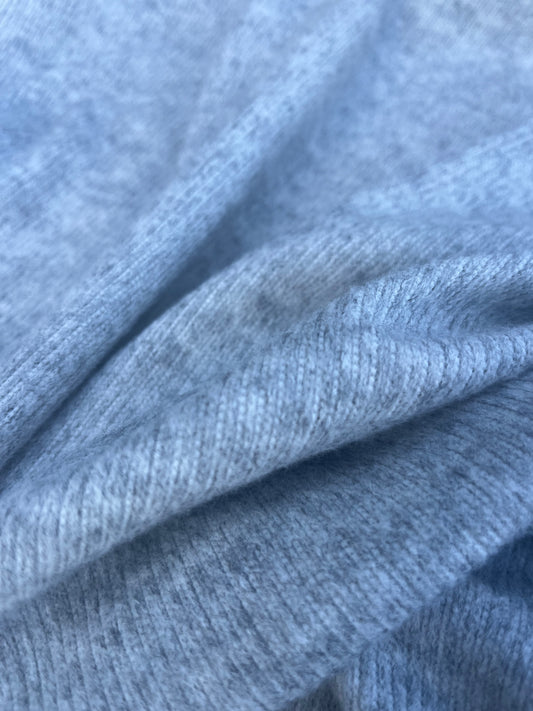 WINDSOR 018 soft rib jersey grey mélange