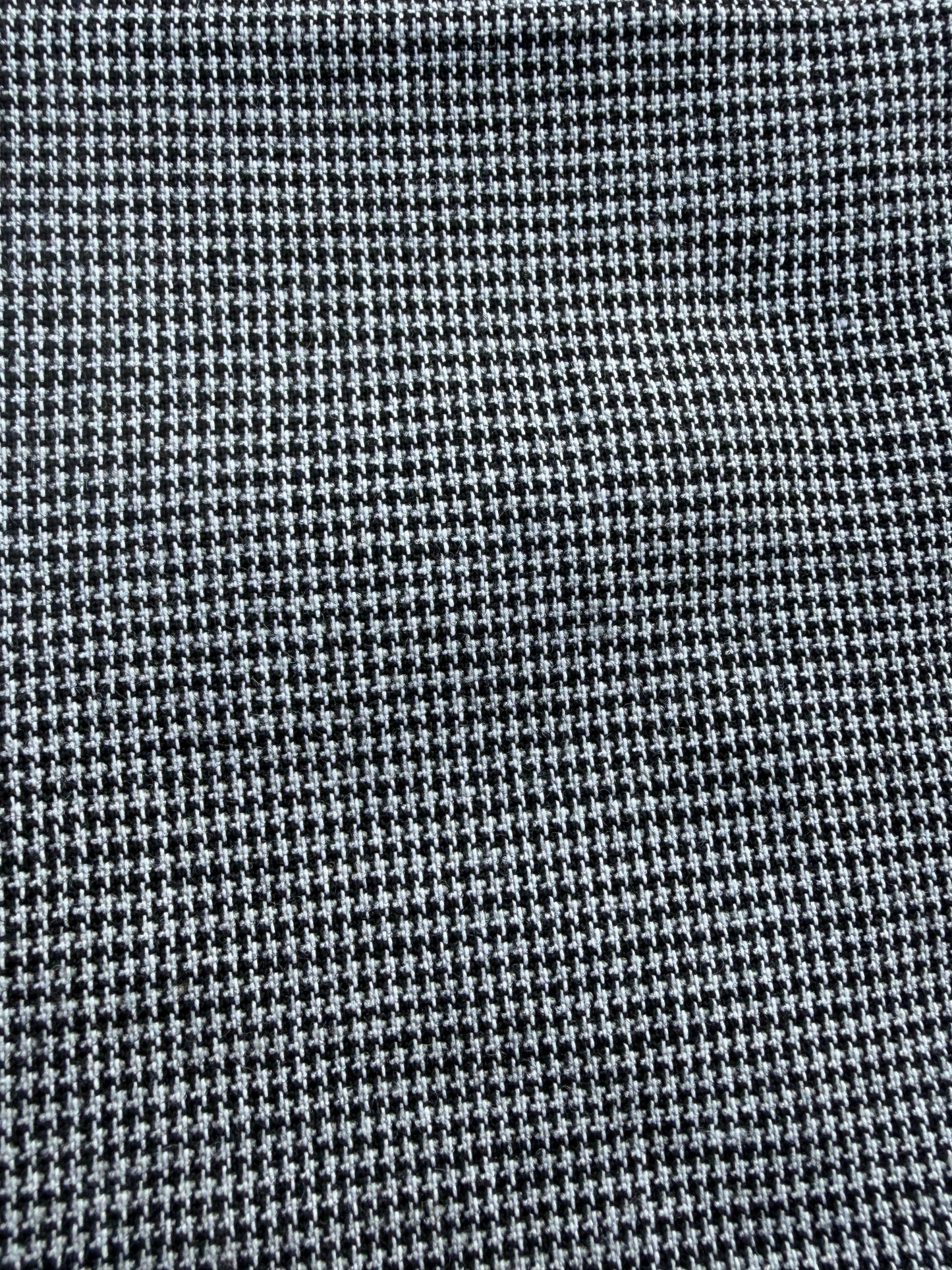 WOOL EDIT 032 black/white mini checkered wool stretch
