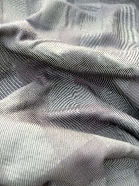 WOOL EDIT 033 black heavy wool checkered coat fabric