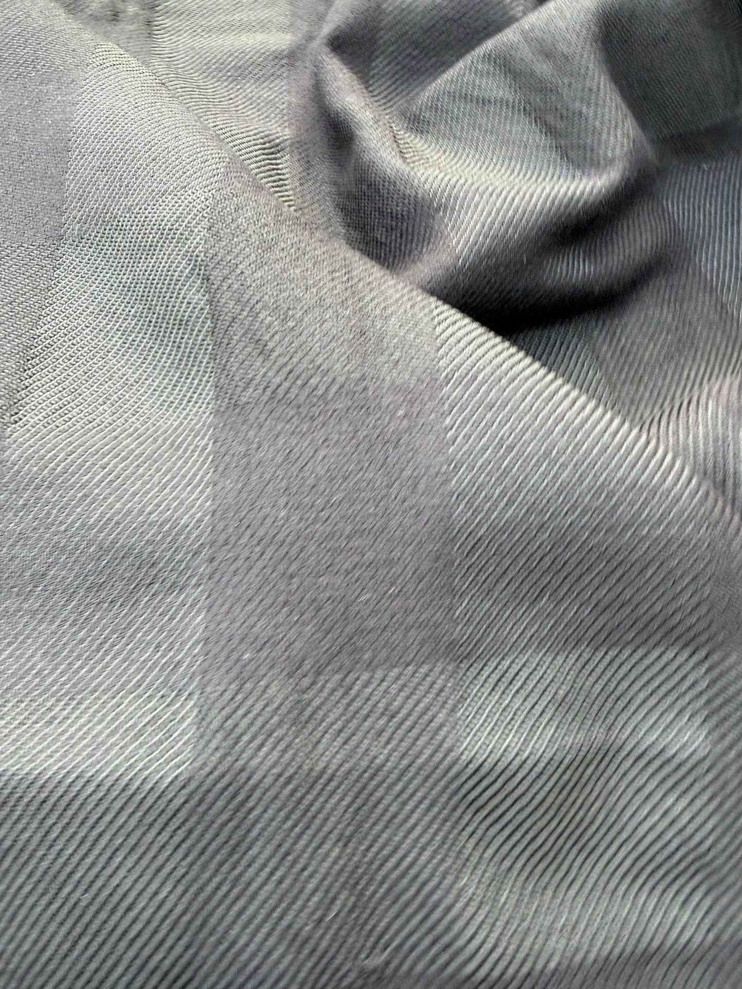 WOOL EDIT 033 black heavy wool checkered coat fabric