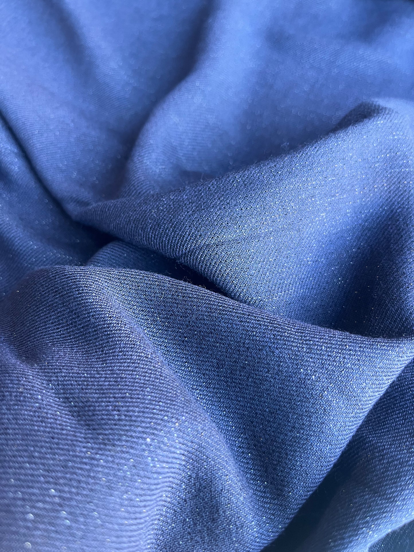 ZACHARIE 021 viscose/wool navy/lurex