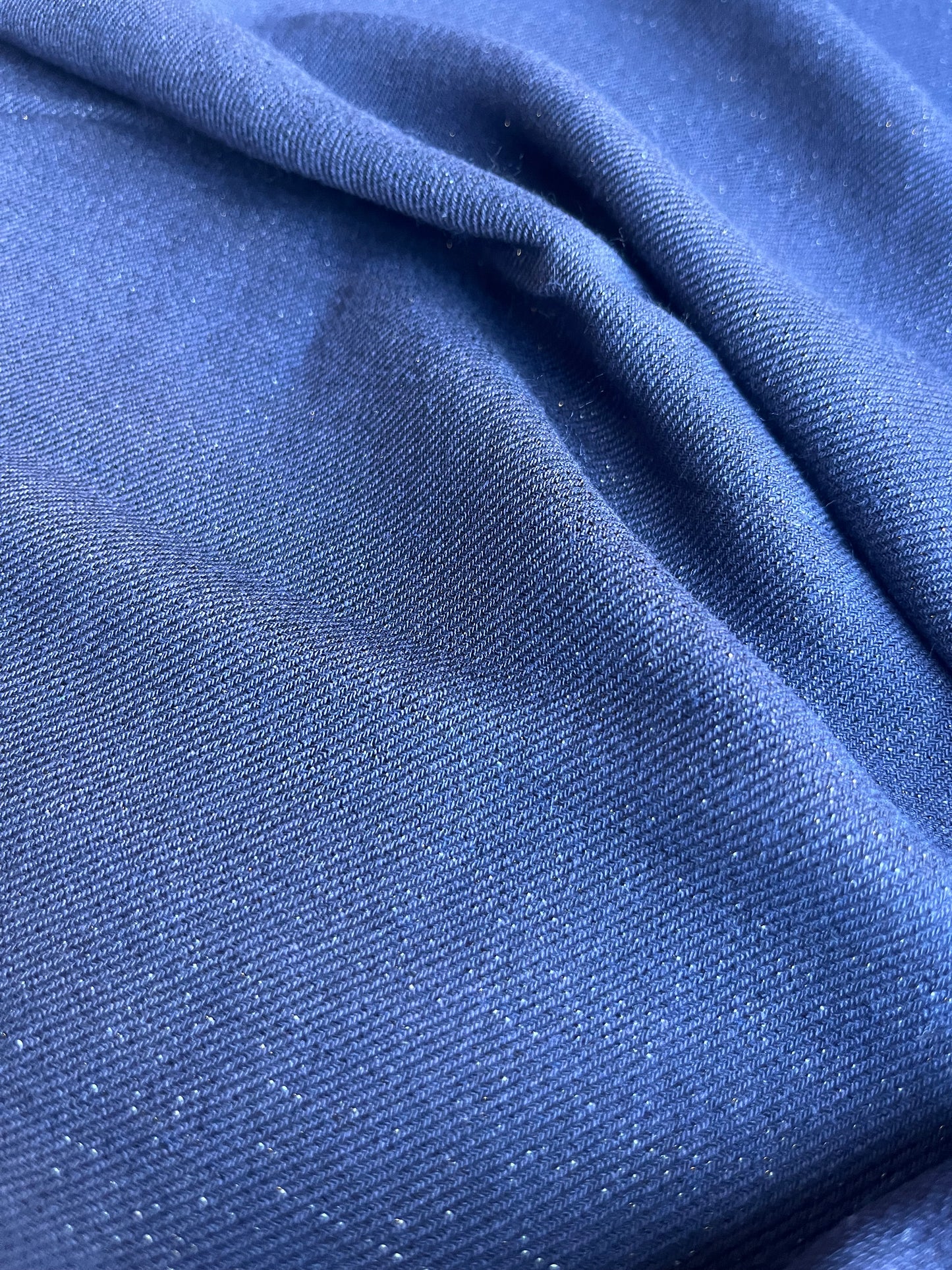 ZACHARIE 021 viscose/wool navy/lurex