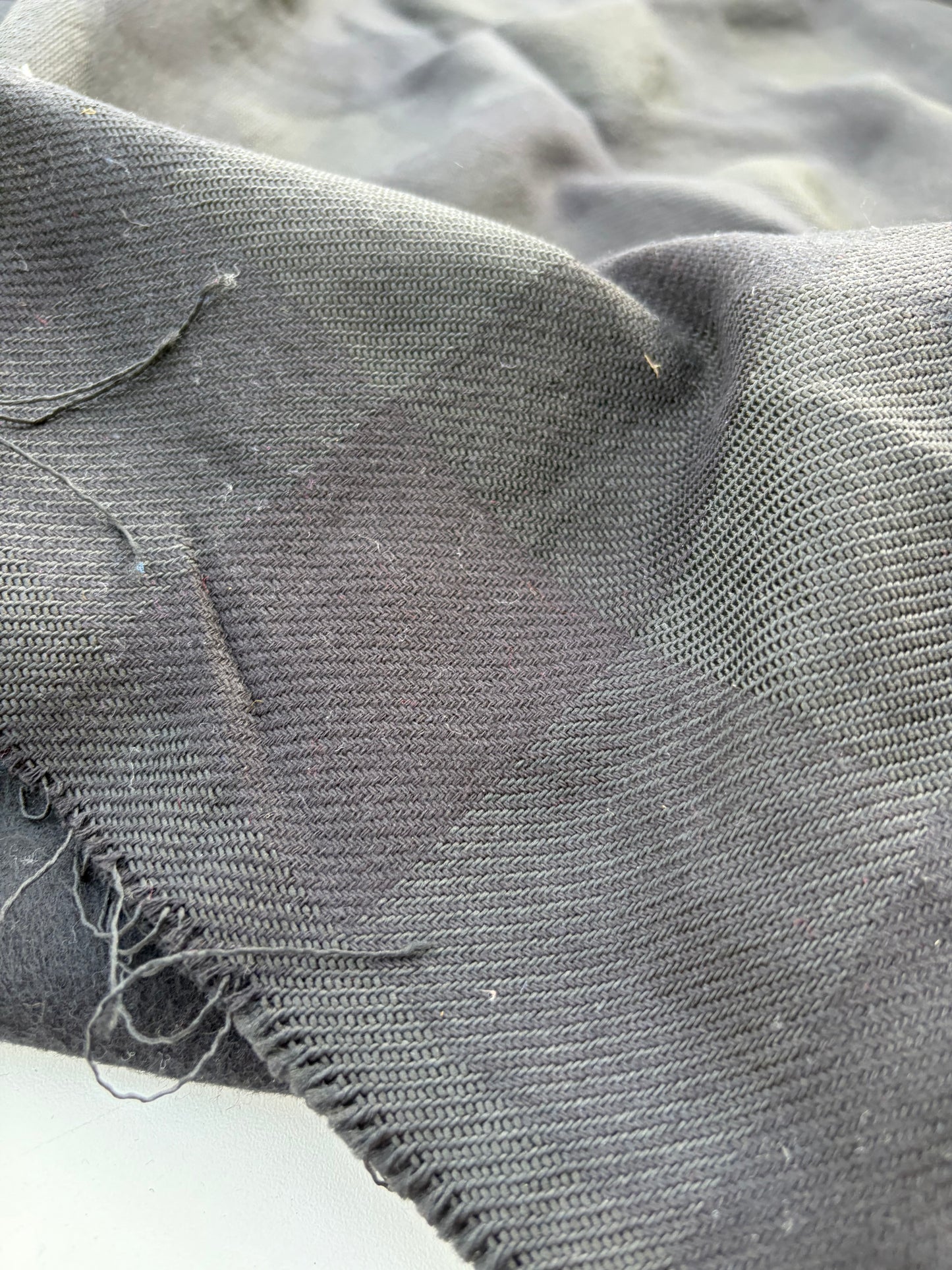 WOOL EDIT 033 black heavy wool checkered coat fabric