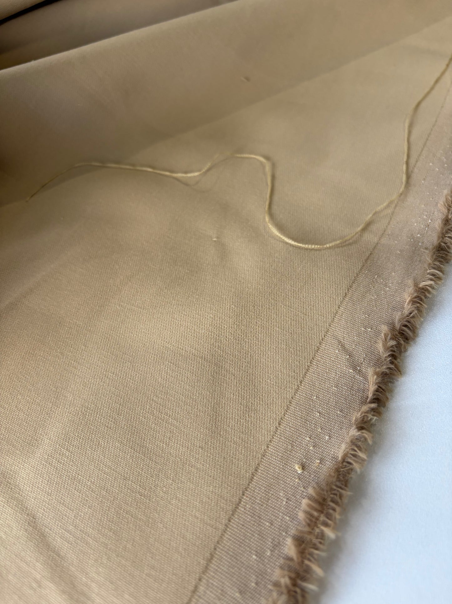 PC AL 035 washed cotton toile stretch warm sand