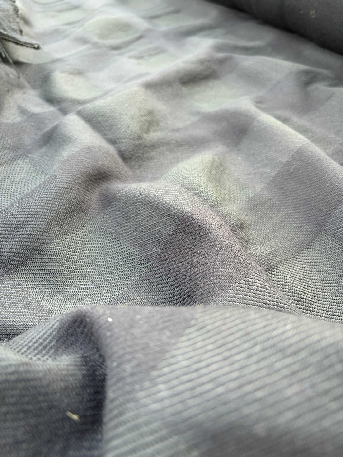 WOOL EDIT 033 black heavy wool checkered coat fabric