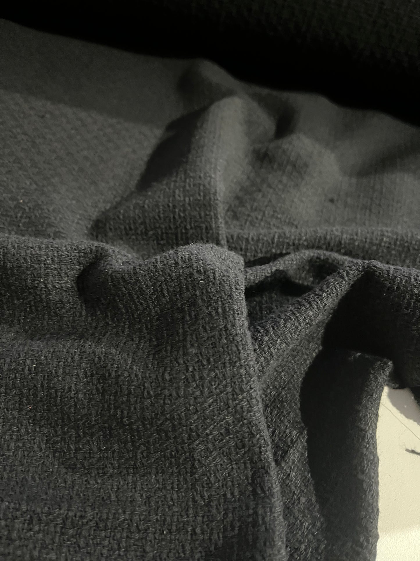 ALESSIA 001 cotton tweed Chanel style black