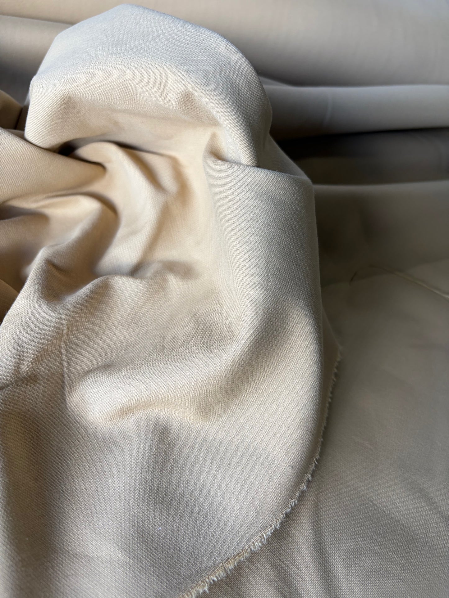 PC AL 035 washed cotton toile stretch warm sand