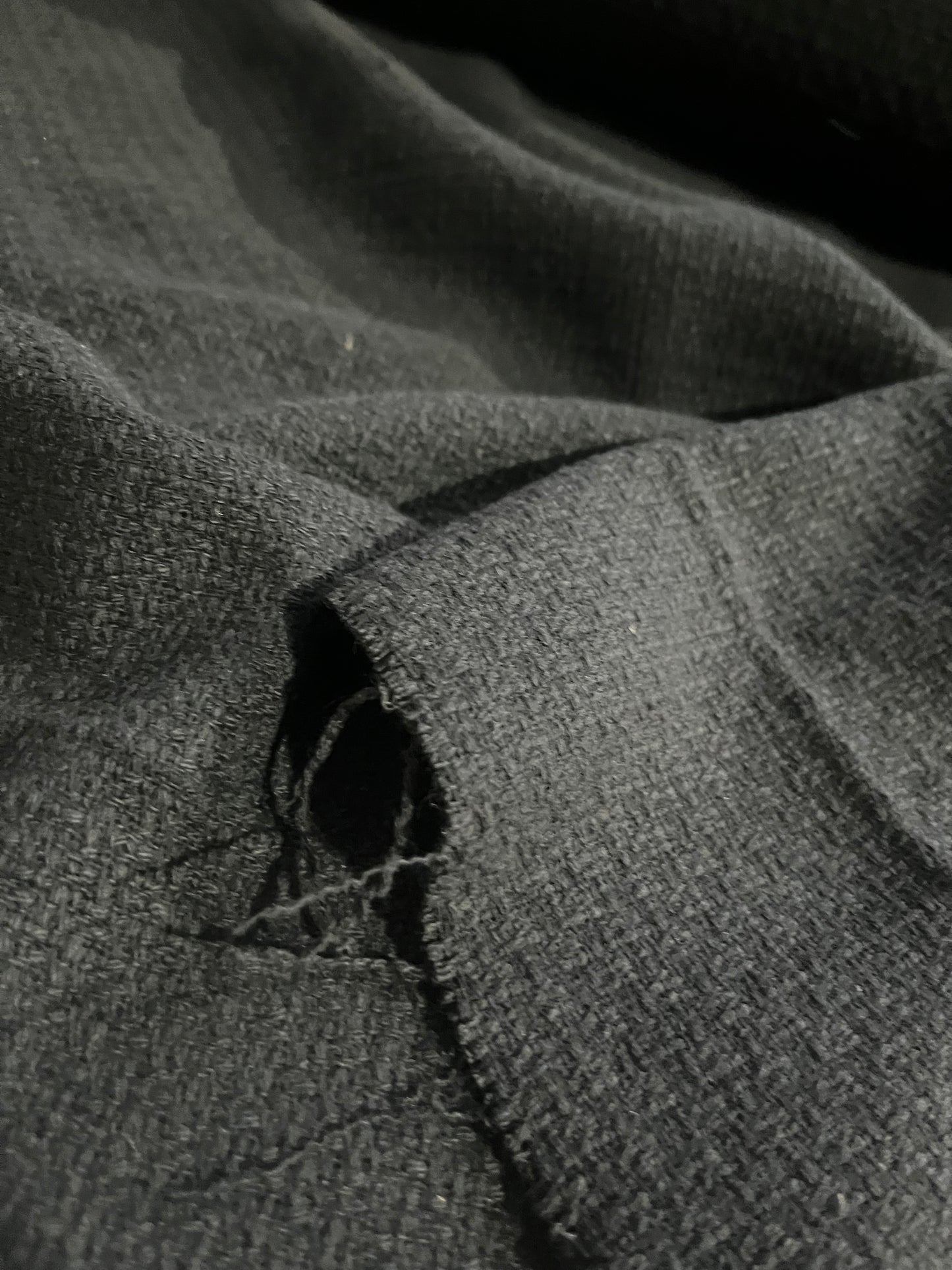 ALESSIA 001 cotton tweed Chanel style black