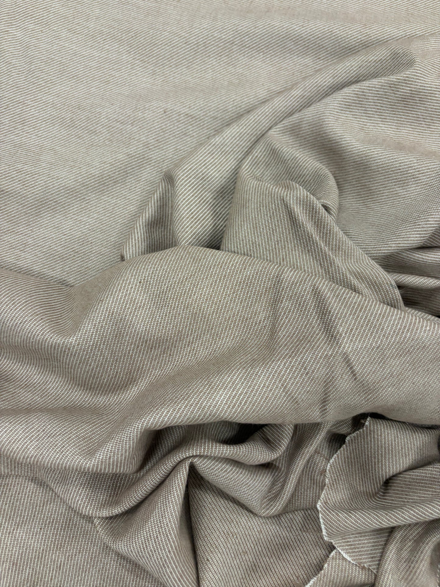 EMILE 028 sand cotton colourwoven shirting twill